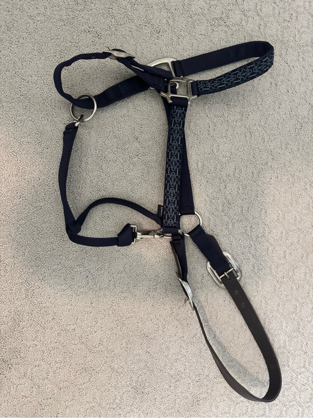 Dover Leather & Nylon Horse Halter Size Over